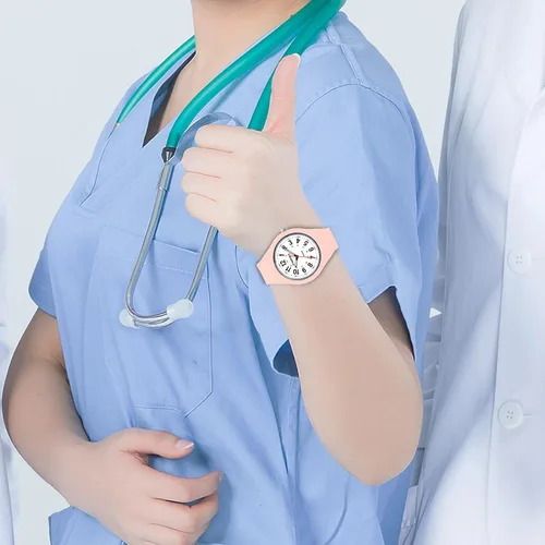 Miniatura 7 de PINDOWS Women Analog Quartz Wrist Watch with Silicone Strap for Young Women Students Easy Read Waterproof Unisex Luminous Dial