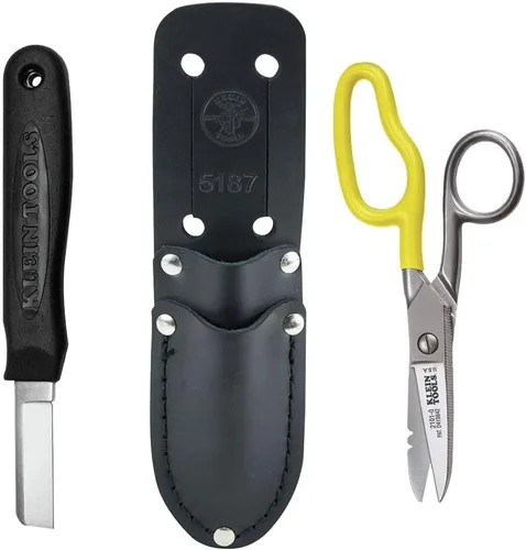 Miniatura 4 de Kit de empalmador de cables Klein Tools 46039 con empalmador, cuchillo para electricistas y tijera de caída libre