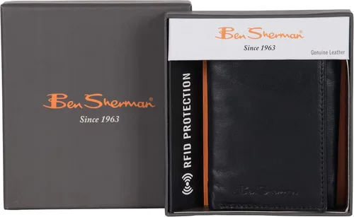 Miniatura 2 de Ben Sherman Men's Manchester Slim Bifold Full-Grain Leather RFID Minimalist Gift Box Wallet