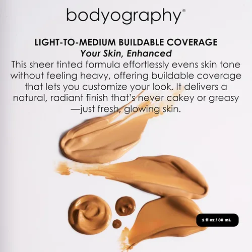 Miniatura 4 de Bodyography Sun Defense - Hidratante tintado, 1.5 onzas, tinte SPF ligero con ácido hialurónico y pigmentos minerales, cobertura hidratante y vegana