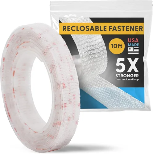 Miniatura 17 de Fuerza industrial - Cinta adhesiva negra de 10 pies + tijeras para interiores y exteriores - Cierre autoacoplable compatible con 3M SJ3550 / SJ3560