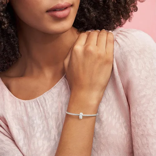 Miniatura 3 de PANDORA Jewelry - Abalorio espaciador de margaritas blancas Impresionantes pulseras con dijes de flores Encanto perfecto para mamá, hermana, hija