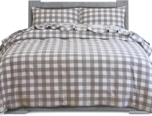Miniatura 15 de Elegant Comfort Juego de sábanas suaves de franela de 100 % algodón turco, 4 piezas, calidad premium, sábana bajera con bolsillo profundo, ultra