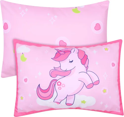 Miniatura 14 de UOMNY Fundas de almohada para niños pequeños para almohadas de 13X18 12x16 14x19 Funda de almohada de unicornio para niñas Paquete de 2 Fundas