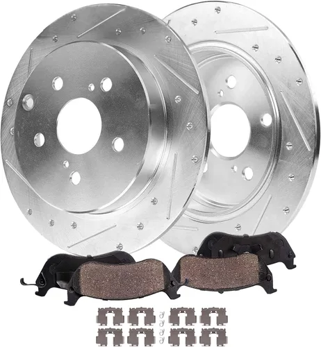 Miniatura 30 de Detroit Axle - Zapatas de freno traseras para Chevrolet Aveo Aveo5 Spark Pontiac G3 Suzuki Swift+ Reemplazo de zapatas de freno semimetálicas