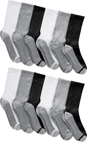 Miniatura 11 de Hanes Calcetines acolchados Max para hombre, absorben la humedad con control de olores, paquete múltiple
