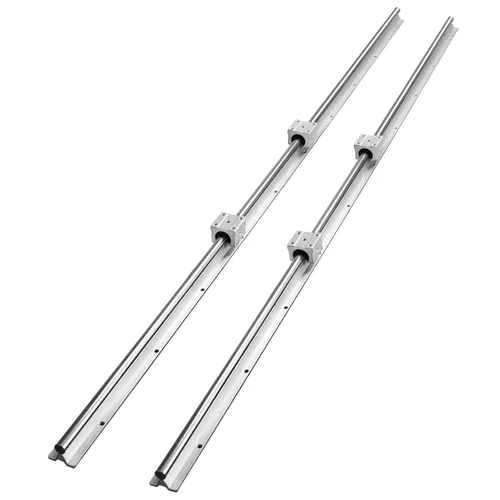 Miniatura 12 de OrangeA - Riel lineal 2 piezas SBR16-78.740 in, 2 rieles de guía lineal y 4 bloques de rodamientos de carro, kit de riel CNC Diapositiva lineal