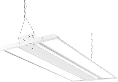 hykolity Luz lineal LED de 2 pies y 150 W, 20250 lm, 135LM/W, 120-277V, 0-10V Dim, 5000K, lámpara colgante para talleres de almacén, ETL