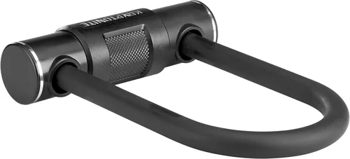 Miniatura 2 de Kryptonite Candado en U para bicicleta con cable de acero trenzado, cerradura antirrobo en U de alta seguridad, grillete de 0.472 in y cable