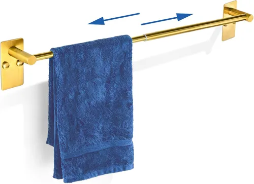 Miniatura 12 de HOMOTEK - Toallero ajustable, económico, toallero de baño de 12 a 22 pulgadas, toallero individual de 12 a 22 pulgadas, toallero de montaje