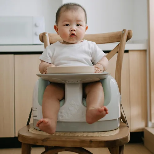 Miniatura 8 de Bumbo Asiento múltiple 3 en 1 para 6 a 36 meses, asiento de viaje para bebés y bebés para alimentar y jugar, Agave, elevador portátil todo en uno