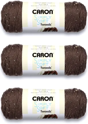 Miniatura 28 de Caron Simply Soft Abyss Speckle Yarn - Paquete de 3 unidades de 141 gramos/5 onzas - Acrílico - 4 medianos (peinado) - 235 yardas - Tejido/ganchillo