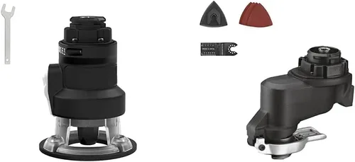 BLACK+DECKER Accesorio de enrutador de matriz para taladro inalámbrico con accesorio de herramienta oscilante de matriz (BDCMTR y BDCMTO)