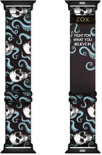 Miniatura 15 de ZOX Correa para Apple Watch, banda elástica con afirmaciones motivacionales y hermosas obras de arte, regalos para hombres, mujeres y niños