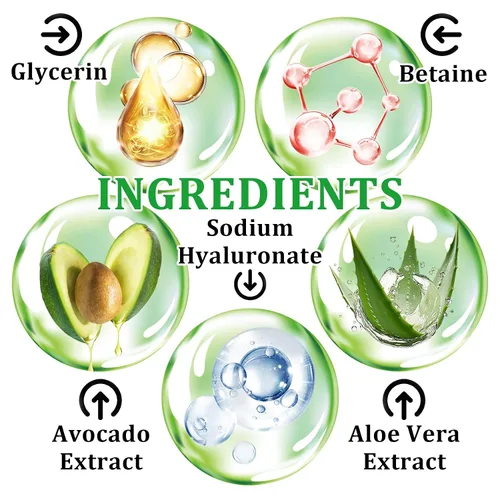 Miniatura 4 de Juego de 10 piezas de cuidado de la piel de aguacate con limpiador facial, tónico, suero facial, crema facial, crema para ojos, bálsamo labial