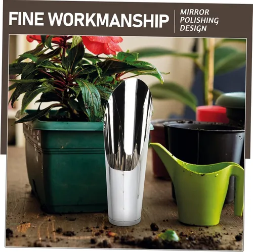 Miniatura 3 de Cuchara de jardinería de acero inoxidable pequeña pala de tierra ligera herramienta de plantación de mano para trasplantar macetas suculentas