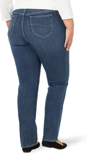 Miniatura 2 de Lee Pantalones de mezclilla de pierna recta Ultra Lux de talle medio para mujer