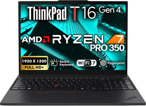 Miniatura 10 de Lenovo ThinkPad T16 Gen 4 - Laptop de negocios con pantalla 16 FHD+, Intel Ultra 5-225U (Beats i7-1355U), 16 GB DDR5 RAM, 512 GB SSD, cámara web