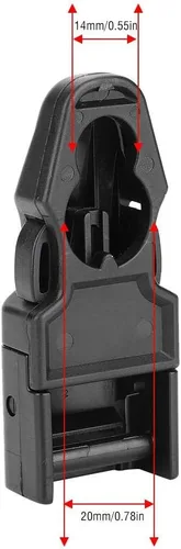 Miniatura 3 de Alomejor Keep Diving - Correa de repuesto para buceo, material de policarbonato, negro, liberación rápida, para esnórquel y natación, 1 par