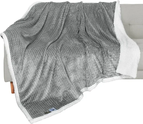 Miniatura 10 de Catalonia Sherpa - Manta para sofá cama, súper suave, cómoda y esponjosa reversible. Cobija de felpa de lana para todas las estaciones para adultos