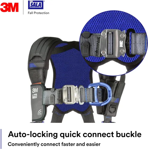 Miniatura 5 de 3M 1140137 DBI-SALA ExoFit X300 - Arnés de escalada cómodo, protección contra caídas, OSHA, ANSI, industria general, anillo en D trasero y delantero