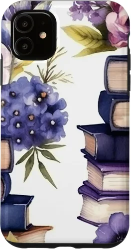Miniatura 8 de Funda para iPhone 12 Pro Max Book Lover Purple Flower