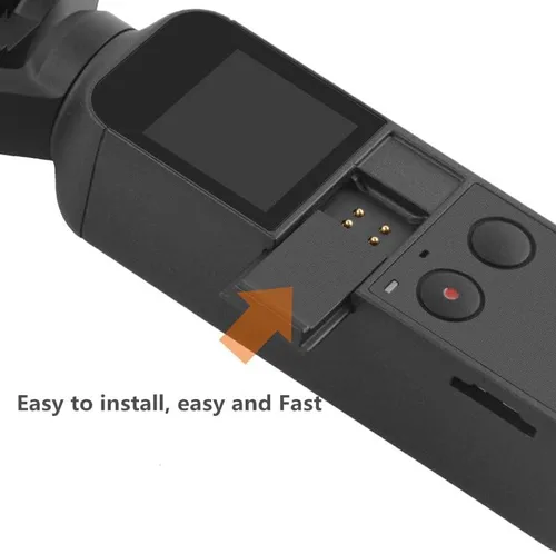 Miniatura 2 de Tapa De Interfaz De Datos Para DJI OSMO Pocket Gimbal, Cámara ABS Puerto Cubierta De Puerta Lateral Protección Impermeable - Negro