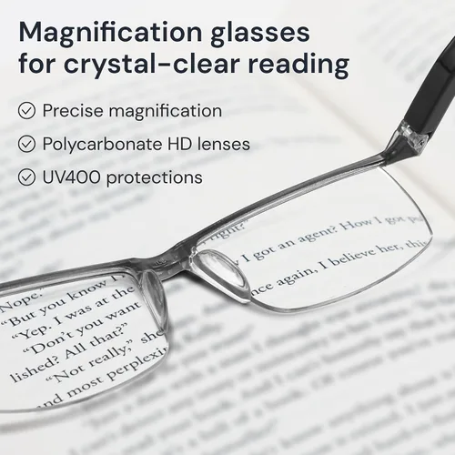 Miniatura 3 de Gaoye Executive Style Reading Glasses Men - Durable Readers with Blue Light Filtering- Comfortable Fit with TR90 Frames