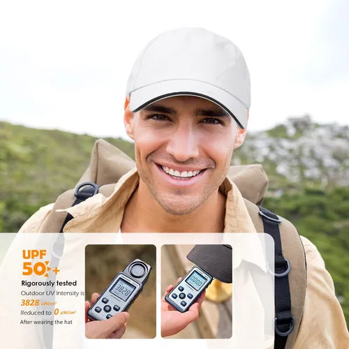 Miniatura 46 de Gorra de béisbol impermeable para hombre, sombrero de lluvia plegable para correr al aire libre, sombrero de pesca solar