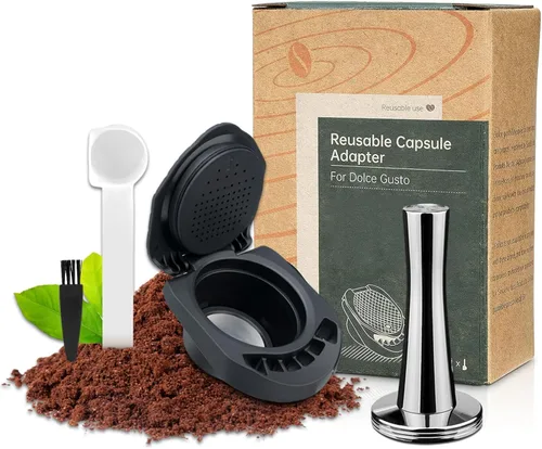 Miniatura 11 de Adaptador de cápsula de café reutilizable, adaptador de cápsula de café recargable, convertidor de cápsulas de café para máquina Dolce Gusto
