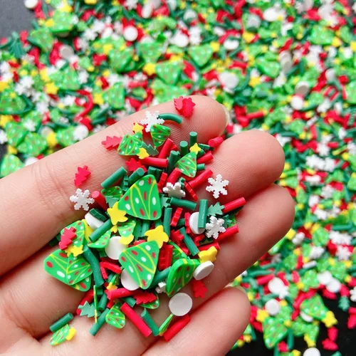 Miniatura 3 de EHOPE Chispitas falsas Chispitas falsas de Navidad Chispitas falsas de caramelo Chispitas de arcilla Chispitas de polímero Rebanadas de arcilla