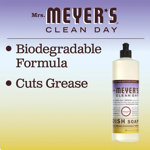 Miniatura 9 de Mrs. Meyer’s Clean Day - Detergente líquido para platos, aroma a lavanda, botella de 16 oz
