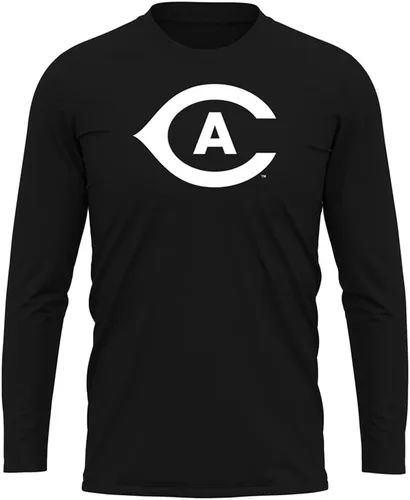 Miniatura 78 de Camisa deportiva de manga larga oficial de la NCAA Collegiate para hombre, colección negra con logotipo primario
