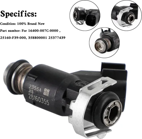 Miniatura 7 de 1 inyectores de combustible aptos para UTV, YS700, MSU700, 700, HiSUN, MASSIMO, BENNCHE, TSC, el inyector de combustible reemplaza 16400-007C-0000