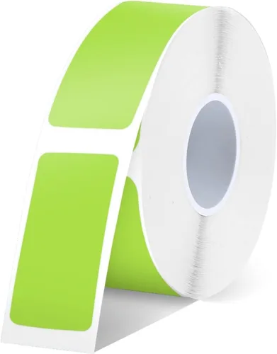 SUPVAN Cinta para etiquetadora E10 y E11, 0.55 x 1.18 pulgadas (0.551 in x 1.181 in), 220 etiquetas/rollo de repuesto de cinta térmica laminada