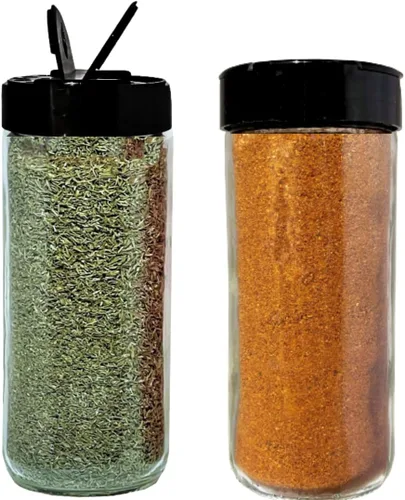 Miniatura 15 de JARMING COLLECTIONS Agitadores de Especias Cuadrados Franceses de Vidrio de 16 oz con Tapas – Recipientes Grandes de Condimentos para Cocina