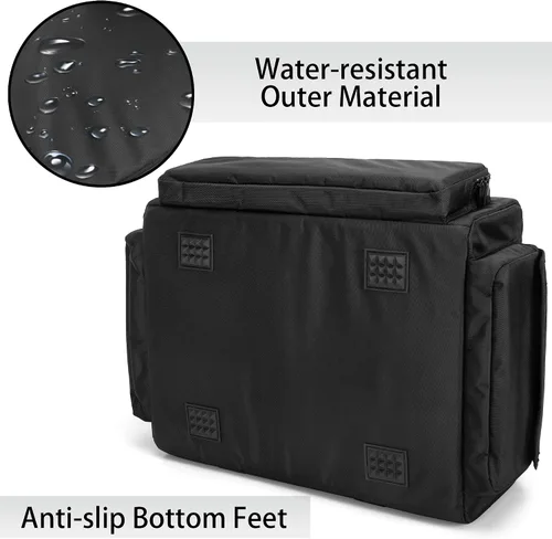 Miniatura 5 de samdew Bolsa de almacenamiento debajo del asiento, organizador de camión para asiento trasero para SuperCrew y Crew Cab, funda de almacenamiento