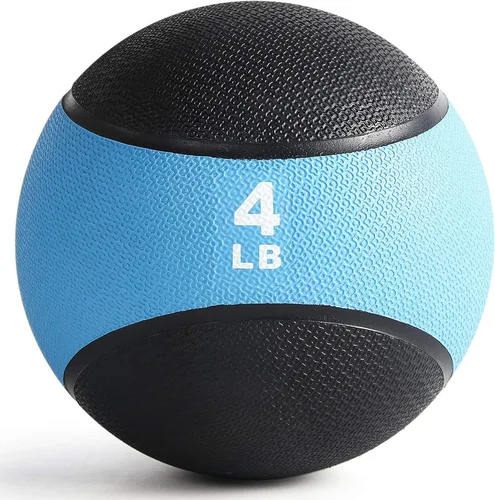 Miniatura 9 de RitFit Weighted Medicine Ball - Non-Slip Rubber Shell & Dual Texture Grip - Workout Exercise Ball for Core Strength, Balance Training, Coordination
