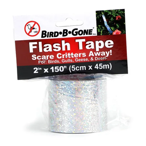 Cinta brillante holográfica para ahuyentar aves Bird B Gone. 150 pies x 2 pulgadas 2 pulgadas., Multicolor