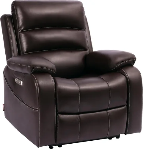 Miniatura 10 de EONIX Power Zero Wall Hugger SXXY003992 - Silla reclinable eléctrica con masaje y calor, puertos de carga USB y USB-C, SXXY003992, color marrón