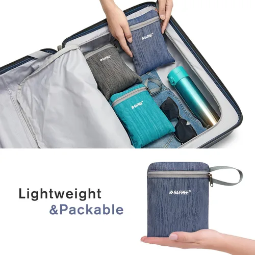 Miniatura 6 de G4Free 10L/15L Mochila para Senderismo Plegable Ligera, Mochila de Día para Caminatas, Pequeña, Viaje al Aire Libre, Bolsa de Hombro Plegable Azul