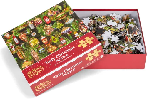 Miniatura 2 de Old World Christmas Rompecabezas de Navidad sabroso, rompecabezas temático de 500 piezas para diversión navideña, 24 x 18 pulgadas