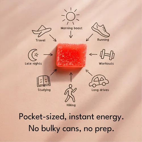 Miniatura 4 de Volt - Gomitas de energía instantánea, 100 mg de cafeína por gomita, combustible de acción rápida para entrenamiento, carrera + estudio, alternativa