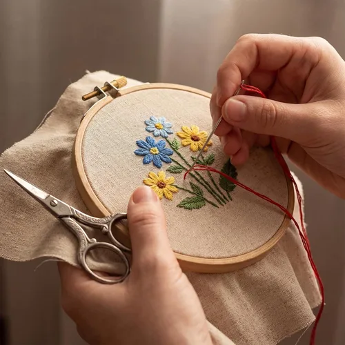 Miniatura 6 de Outus 9 agujas romas grandes de 3 tamaños de hilo de acero inoxidable para oscurecer tejer agujas romas con estuche de almacenamiento para tejer