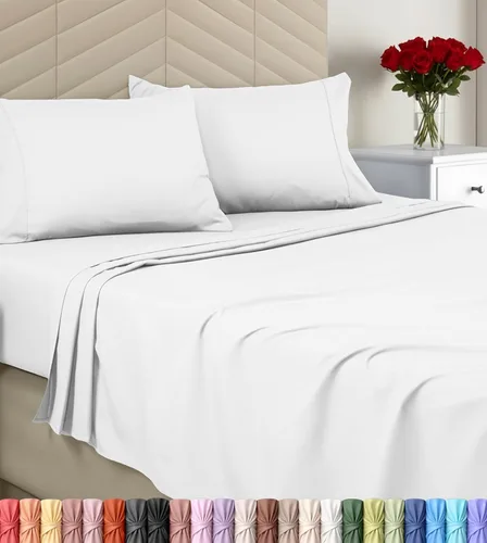 Miniatura 11 de Utopia Bedding - Juego de sábanas, tamaño individual, microfibra cepillada, suaves, esquinas profundas, incluye 1 encimera, 1 bajera y 1 fundas