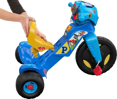 Miniatura 2 de Fisher-Price Triciclo para niños pequeños de Nickelodeon Paw Patrol con luces y sonidos, bicicleta de juguete con empuñaduras de manillar