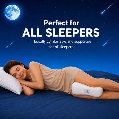 Miniatura 2 de Almohada de rodilla para personas que duermen de lado, almohada ergonómica de piernas para aliviar el dolor de ciática, cadera, espalda