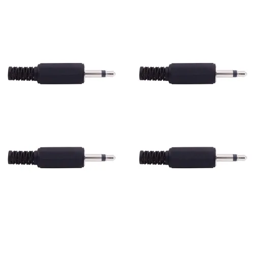 Miniatura 3 de Fancasee Paquete de 4 conectores de reparación de repuesto de 0.138 in y 1/8 pulgadas TS Mono macho de 0.138 in Tipo de soldadura DIY Adaptador