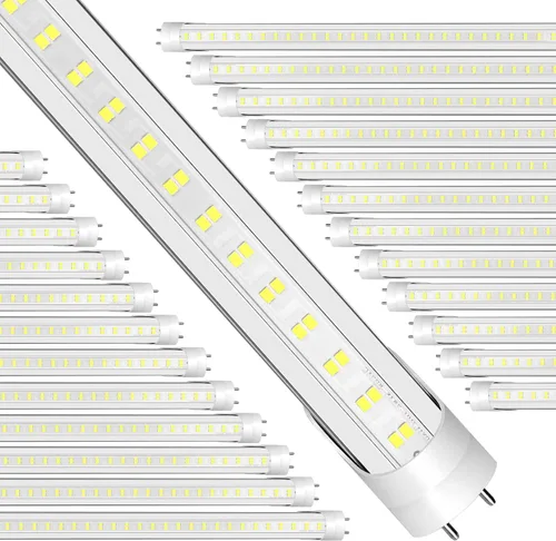 ONLYLUX Paquete de 24 bombillas LED de 4 pies T8 T10 T12, luz diurna de 28 W, 5000 K, 4000 lm, derivación de balasto de potencia de doble extremo,