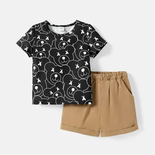 Miniatura 6 de PATPAT Toddler Boy 2 Pieces Set Casual Outfits Tee and Shorts Set